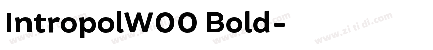 IntropolW00 Bold字体转换